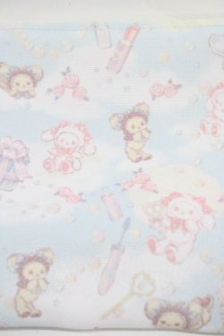 画像2: BABY,THE STARS SHINE BRIGHT / くみゃちゃんのキラキラコスメ柄ポーチ  サックス H-25-12-04-1022-BA-ZA-NS-ZH