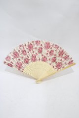 BABY,THE STARS SHINE BRIGHT / シュガーブーケ柄扇子  オフ白 H-25-12-04-1023-BA-ZA-NS-ZH