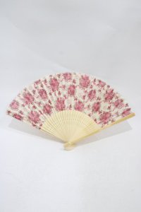 BABY,THE STARS SHINE BRIGHT / シュガーブーケ柄扇子  オフ白 H-25-12-04-1023-BA-ZA-NS-ZH