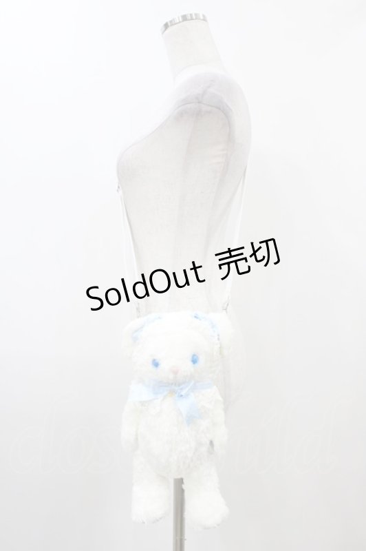画像1: BABY,THE STARS SHINE BRIGHT / 札幌店限定ゆきふるまちのしろくみゃちゃんポシェット  オフ白 H-25-12-04-1024-BA-BG-NS-ZH (1)
