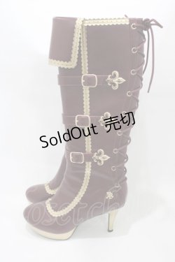 画像2: ALICE and the PIRATES / Lilyベルトロングブーツ L/約24cm〜24.5cm ボルドー H-25-12-04-1002-PA-SH-NS-ZH