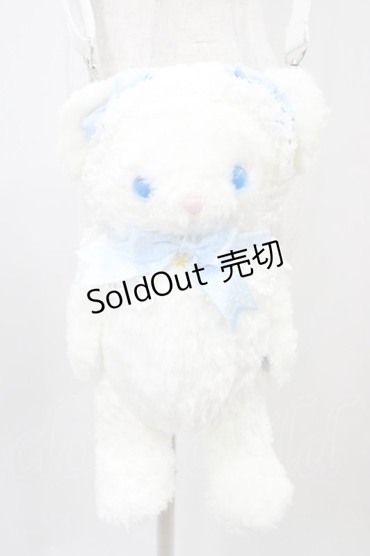 画像3: BABY,THE STARS SHINE BRIGHT / 札幌店限定ゆきふるまちのしろくみゃちゃんポシェット  オフ白 H-25-12-04-1024-BA-BG-NS-ZH (3)