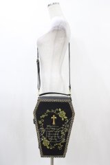 ALICE and the PIRATES / 棺型トランクポシェット  ブラック/ゴールド H-25-12-04-1026-PA-BG-NS-ZH