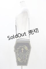 ALICE and the PIRATES / 棺型トランクポシェット  ブラック/ゴールド H-25-12-04-1026-PA-BG-NS-ZH