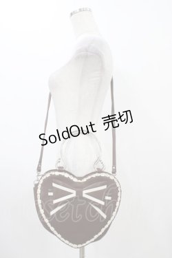 画像1: BABY,THE STARS SHINE BRIGHT / リボンハートバッグ  ブラウン H-25-12-04-1030-BA-BG-NS-ZH