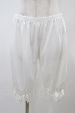 画像1: m petit by misako / ドロワーズセット L~LL ホワイト/ベージュ H-25-12-04-1033-LO-PA-NS-ZH