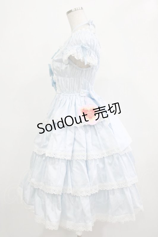 画像2: BABY,THE STARS SHINE BRIGHT / リボンミルキーシュガージャンパースカート Free サックス H-25-12-04-001-BA-OP-NS-ZH (2)