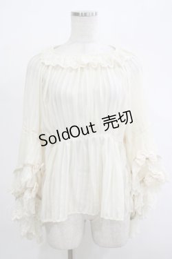 画像1: Infanta（海外ロリータブランド） / ストライプシフォンブラウス Free アイボリー H-25-12-04-058-LO-BL-NS-ZH