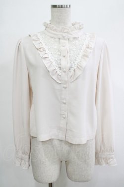 画像1: An MILLE / Vフリル切替ブラウス Free アイボリー H-25-12-04-059-EL-BL-NS-ZH