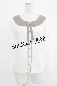 LODISPOTTO / リボントップス M オフ/ブラウン H-25-12-04-061-LO-TO-NS-ZH