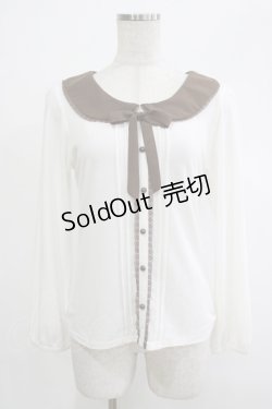 画像1: LODISPOTTO / リボントップス M オフ/ブラウン H-25-12-04-061-LO-TO-NS-ZH