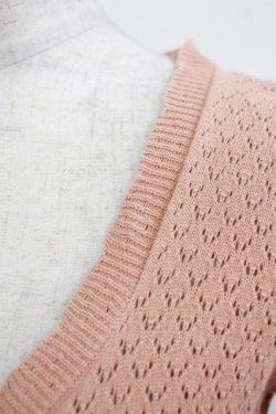画像4: Amavel / 透かしカーディガン Free ピンク H-25-12-04-063-CA-TO-NS-ZH