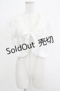 Innocent World / オリジナルレース梨地ボレロ M オフ H-25-12-04-065-IW-TO-NS-ZH