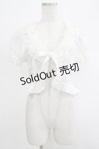 Innocent World / オリジナルレース梨地ボレロ M オフ H-25-12-04-065-IW-TO-NS-ZH