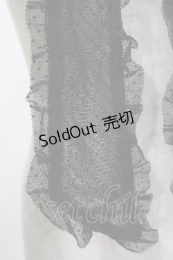 画像2: PINK HOUSE CHELSEA / ドットチュールリボン  ブラック H-25-12-04-070-EL-ZA-NS-ZH