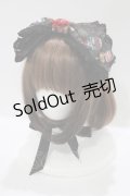 ALICE and the PIRATES / Marionette Chris柄リボンヘッドドレス  ブラック H-25-12-04-076-PA-AC-NS-ZH