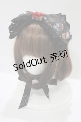 ALICE and the PIRATES / Marionette Chris柄リボンヘッドドレス  ブラック H-25-12-04-076-PA-AC-NS-ZH