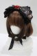 画像1: ALICE and the PIRATES / Marionette Chris柄リボンヘッドドレス  ブラック H-25-12-04-076-PA-AC-NS-ZH (1)
