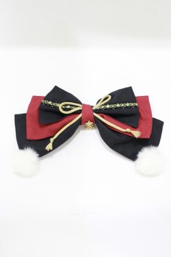 画像2: ALICE and the PIRATES / 天狗のポンポンリボン  ブラック H-25-12-04-078-PA-AC-NS-ZH