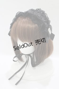 画像1: NOEMIE / ローズレースゴシックヘッドドレス  ブラック H-25-12-04-083-LO-AC-NS-ZH