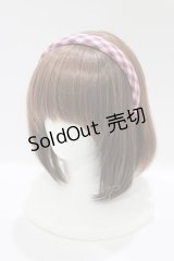 an another angelus / レトロギンガムカチューシャ  ピンク H-25-12-04-084-CA-AC-NS-ZH