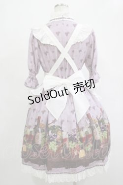 画像3: ALICE and the PIRATES / 秘密の冒険と幸せのワイナリー柄ワンピース Free パープル H-25-12-04-008-PA-OP-NS-ZH