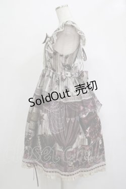 画像2: ALICE and the PIRATES / Quiet toys room〜あの子と遊んだあの日々を〜柄ジャンパースカートII Free ボルドー H-25-12-04-009-PA-OP-NS-ZH