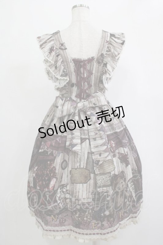 画像3: ALICE and the PIRATES / Quiet toys room〜あの子と遊んだあの日々を〜柄ジャンパースカートII Free ボルドー H-25-12-04-009-PA-OP-NS-ZH (3)