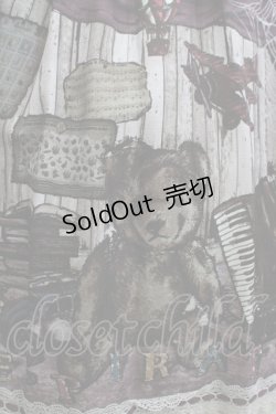 画像4: ALICE and the PIRATES / Quiet toys room〜あの子と遊んだあの日々を〜柄ジャンパースカートII Free ボルドー H-25-12-04-009-PA-OP-NS-ZH