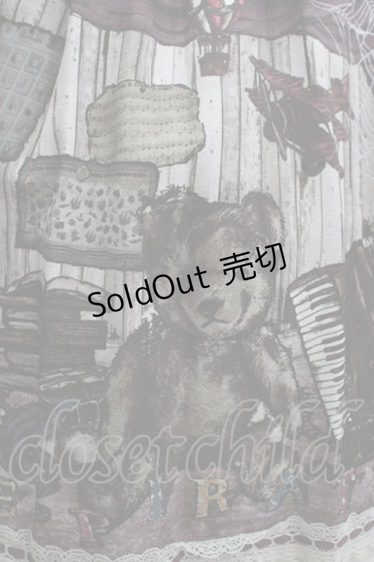 画像4: ALICE and the PIRATES / Quiet toys room〜あの子と遊んだあの日々を〜柄ジャンパースカートII Free ボルドー H-25-12-04-009-PA-OP-NS-ZH (4)