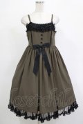 Angelic Pretty / Airy Frillジャンパースカート Free カーキ H-25-12-04-010-AP-OP-NS-ZH