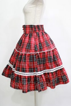 画像2: Eri Aino's collaboration / シャーロットの水曜日 フリルフレアスカート M レッド H-25-12-04-012-PU-TO-NS-ZH