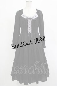 axes femme POETIQUE / オフショルティアード長袖ワンピース M ブラック H-25-12-04-016-AX-OP-NS-ZH