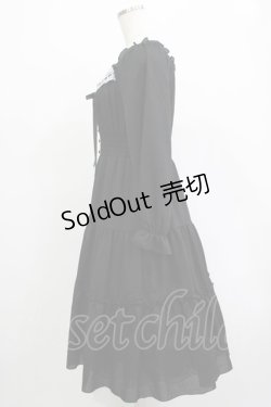 画像2: axes femme POETIQUE / オフショルティアード長袖ワンピース M ブラック H-25-12-04-016-AX-OP-NS-ZH