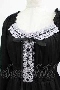 画像4: axes femme POETIQUE / オフショルティアード長袖ワンピース M ブラック H-25-12-04-016-AX-OP-NS-ZH