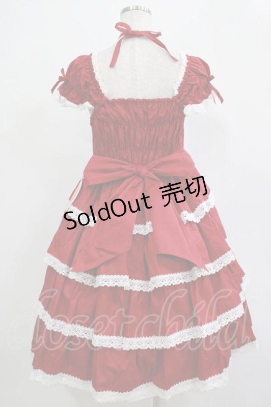 画像3: BABY,THE STARS SHINE BRIGHT / リボンミルキーシュガージャンパースカート Free エンジ H-25-12-04-002-BA-OP-NS-ZH (3)