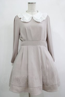 画像1: evelyn / フリルカラーワンピース Free ベージュ H-25-12-04-021-LO-OP-NS-ZH