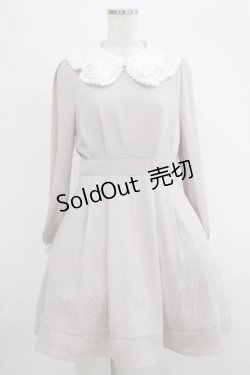 画像1: evelyn / フリルカラーワンピース Free ベージュ H-25-12-04-021-LO-OP-NS-ZH