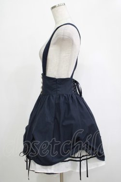 画像2: Blue rouge / サスペンダースカート Free ネイビー H-25-12-04-024-CA-SK-NS-ZH
