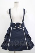 Blue rouge / サスペンダーフリルスカート Free ネイビー H-25-12-04-025-CA-SK-NS-ZH