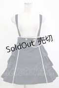 Blue rouge / サスペンダーフリルスカート Free ネイビー H-25-12-04-025-CA-SK-NS-ZH