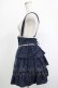 画像2: Blue rouge / サスペンダーフリルスカート Free ネイビー H-25-12-04-025-CA-SK-NS-ZH (2)