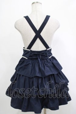 画像3: Blue rouge / サスペンダーフリルスカート Free ネイビー H-25-12-04-025-CA-SK-NS-ZH