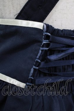 画像4: Blue rouge / サスペンダーフリルスカート Free ネイビー H-25-12-04-025-CA-SK-NS-ZH