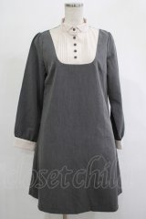 Fi.n.t / ウイングカラークレリックヨークワンピース Free GRAY H-25-12-04-026-CA-OP-NS-ZH