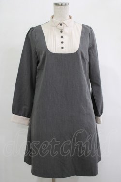 画像1: Fi.n.t / ウイングカラークレリックヨークワンピース Free GRAY H-25-12-04-026-CA-OP-NS-ZH