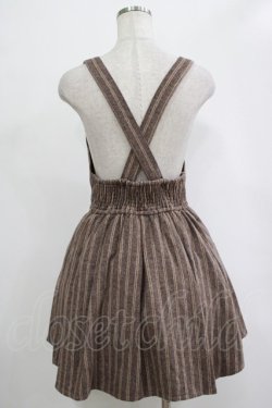 画像3: LIZ LISA / ストライプジャンパースカート Free ブラウン H-25-12-05-022-LO-OP-NS-ZH