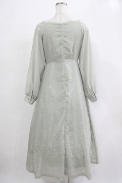 画像3: Maison de FLEUR Petite Robe / フラワーフロントシャーリングドレス S Mint H-25-12-05-002-EL-OP-NS-ZH