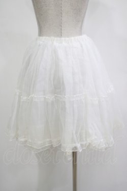 画像3: axes femme kawaii / オーガンジーパニエ M ホワイト H-25-12-05-027-AX-SK-NS-ZH