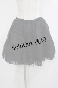 metamorphose / オーガンジーソフトパニエ Free ブラック H-25-12-05-028-ME-SK-NS-ZH